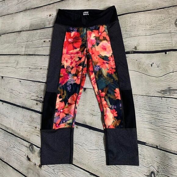 🔮 JOY LAB | Floral Capri Workout Leggings Size XS - Picture 1 of 3